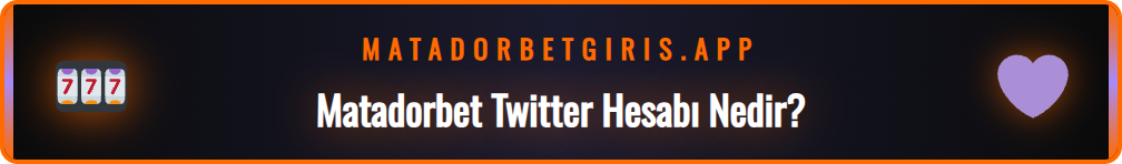 Matador Bet Twitter hesabının profil sayfası ve güncel paylaşımları